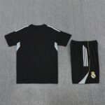 Adult/ Kids 2526 Short Sleeves Training suit Black - Image 4