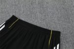 Adult/ Kids 2526 Short Sleeves Training suit Black - Image 8