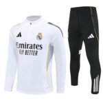 Adult2526 Half Zipper Training Suit White