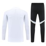 Adult2526 Half Zipper Training Suit White - Image 2