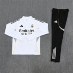 Adult2526 Half Zipper Training Suit White - Image 3