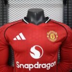 Player Version Man United 25/26 Home Long Sleeves S-XXL - Image 3