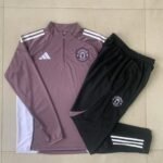 Adult/ Kids Man Utd Half Zipper Training Suit B2550