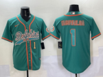 Miami Dolphins #1 Green - Image 3