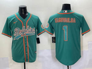 Miami Dolphins #1 Green - Image 5