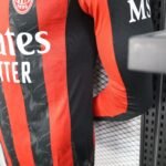 Player Version AC milan 25/26 Home Long Sleeves S-XXL - Image 7