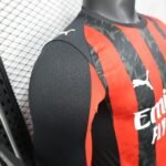 Player Version AC milan 25/26 Home Long Sleeves S-XXL - Image 8
