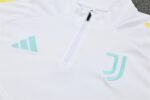 Adult/ Kids Juventus Half Zipper Training Suit White - Image 9