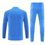 Adult/ Kids Real Madrid Half Zipper Training Suit Blue - Image 2