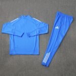 Adult/ Kids Real Madrid Half Zipper Training Suit Blue - Image 4