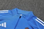Adult/ Kids Real Madrid Half Zipper Training Suit Blue - Image 6