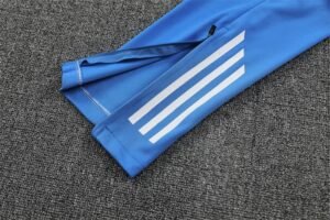 Adult/ Kids Real Madrid Half Zipper Training Suit Blue - Image 10