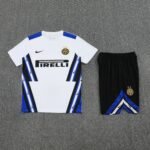Short Sleeves Inter Milan Training Suit White