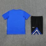 Short Sleeves Inter Milan Training Suit Blue - Image 2