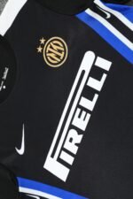 Short Sleeves Inter Milan Training Suit Black - Image 6