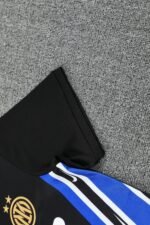 Short Sleeves Inter Milan Training Suit Black - Image 7