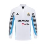 Real Madrid 03/04 half zipper Training White - Image 4