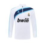 Real Madrid 09/10 half zipper Training White - Image 15