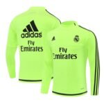 Real Madrid 15/16 half zipper Training Fluorescent Green