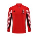 AC Milan 03/04 half zipper Training Red - Image 4