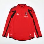 AC Milan 05/06 half zipper Training Red - Image 2