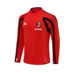AC Milan 05/06 half zipper Training Red - Image 4