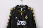 Retro Real Madrid 1999/01 Away Black Long Sleeves - Image 4