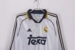 Retro Real Madrid 1998/00 Home White Long Sleeves - Image 4