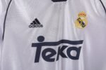 Retro Real Madrid 1998/00 Home White Long Sleeves - Image 5