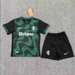 Kids Sporting Lisbon 25/26 Black Away 16-28