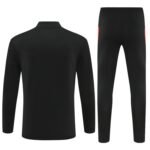 Adult/ Kids 2526 Portugal half zipper Training suit Black - Image 2