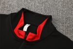 Adult/ Kids 2526 Portugal half zipper Training suit Black - Image 5