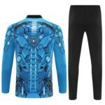 Adult/ Kids 2526 Napoli half zipper Training suit Blue - Image 2