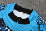 Adult/ Kids 2526 Napoli half zipper Training suit Blue - Image 12