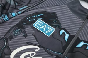 Adult/ Kids 2526 Napoli half zipper Training suit Gray - Image 12