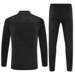 Adult/ Kids 2526 Barcelona half zipper Training suit Black - Image 2