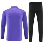 Adult/ Kids 2526 Barcelona half zipper Training suit Purple - Image 2