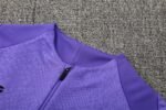 Adult/ Kids 2526 Barcelona half zipper Training suit Purple - Image 9