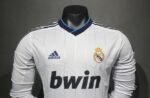 Player Version Retro Real Madrid 12/13 Home Long Sleeves S-3XL - Image 8