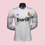Player Version Retro Real Madrid 10/11 Home Long Sleeves S-3XL