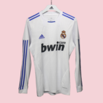 Player Version Retro Real Madrid 10/11 Home Long Sleeves S-3XL - Image 4