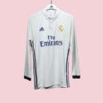 Player Version Retro Real Madrid 16/17 Home Long Sleeves S-3XL - Image 3