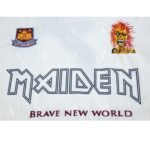 Retro 1999 -2001 West Ham x Iron Maiden Away S-XXL - Image 3
