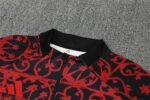 Adult/ Kids 2526 LVP half zipper Training suit Red - Image 5