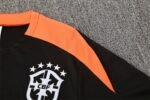 Short Sleeves Brazil 25/26 Training Suit Black - Image 4