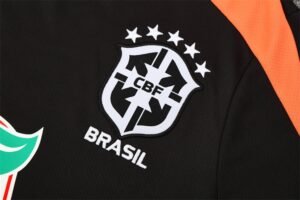 Short Sleeves Brazil 25/26 Training Suit Black - Image 7