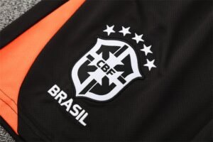 Short Sleeves Brazil 25/26 Training Suit Black - Image 15