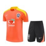 Short Sleeves Brazil 25/26 Training Suit Orange