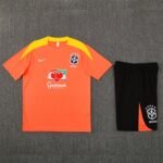 Short Sleeves Brazil 25/26 Training Suit Orange - Image 3