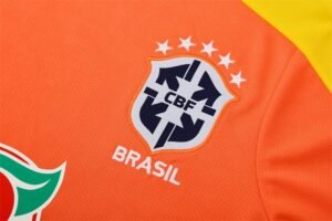Short Sleeves Brazil 25/26 Training Suit Orange - Image 7